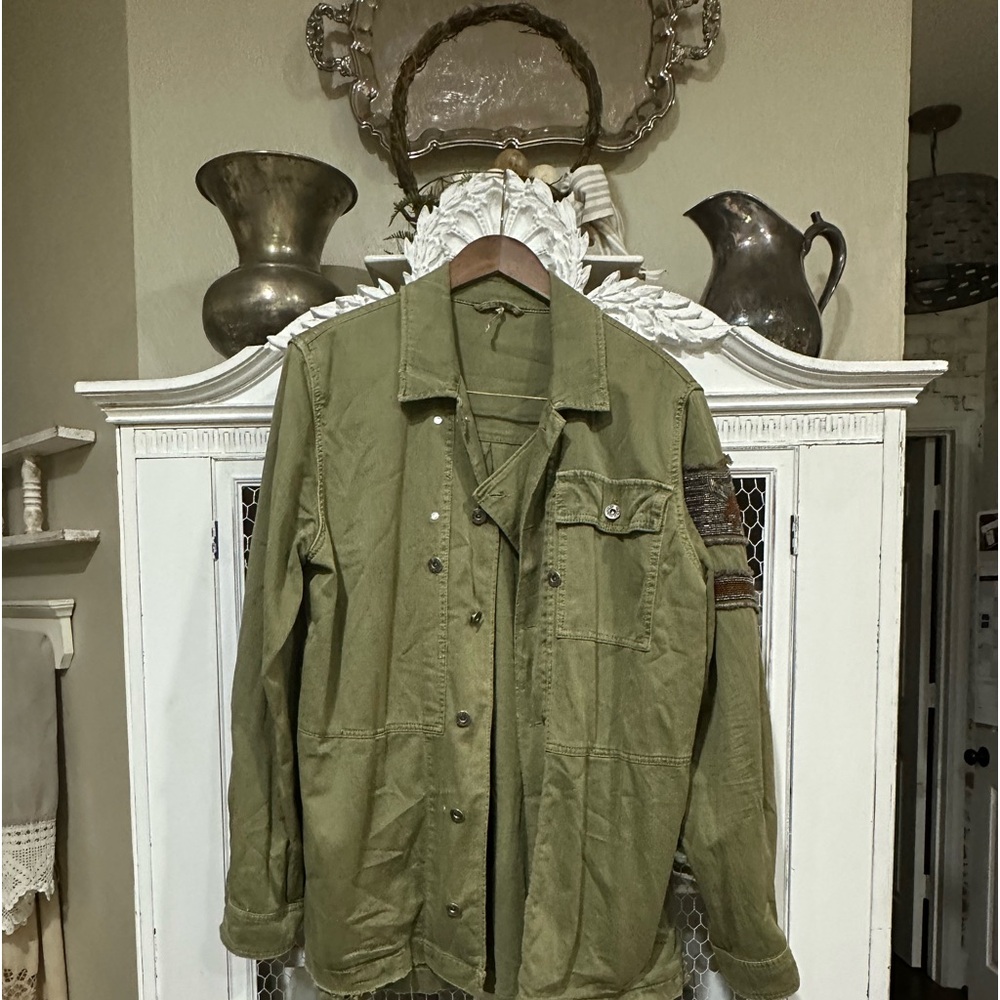Free people army jacket.